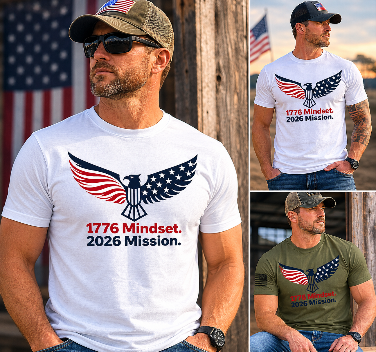 1776 Mindset. 2026 Mission. Tee