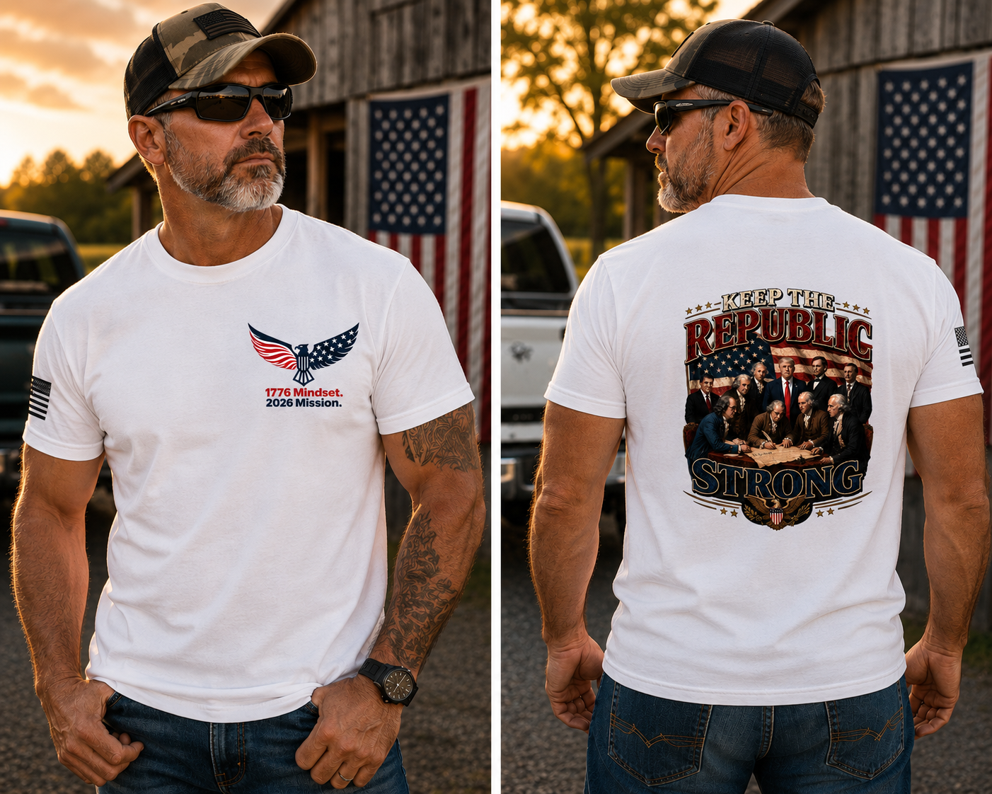 Keep the Republic Strong Tee | 1776 Mindset
