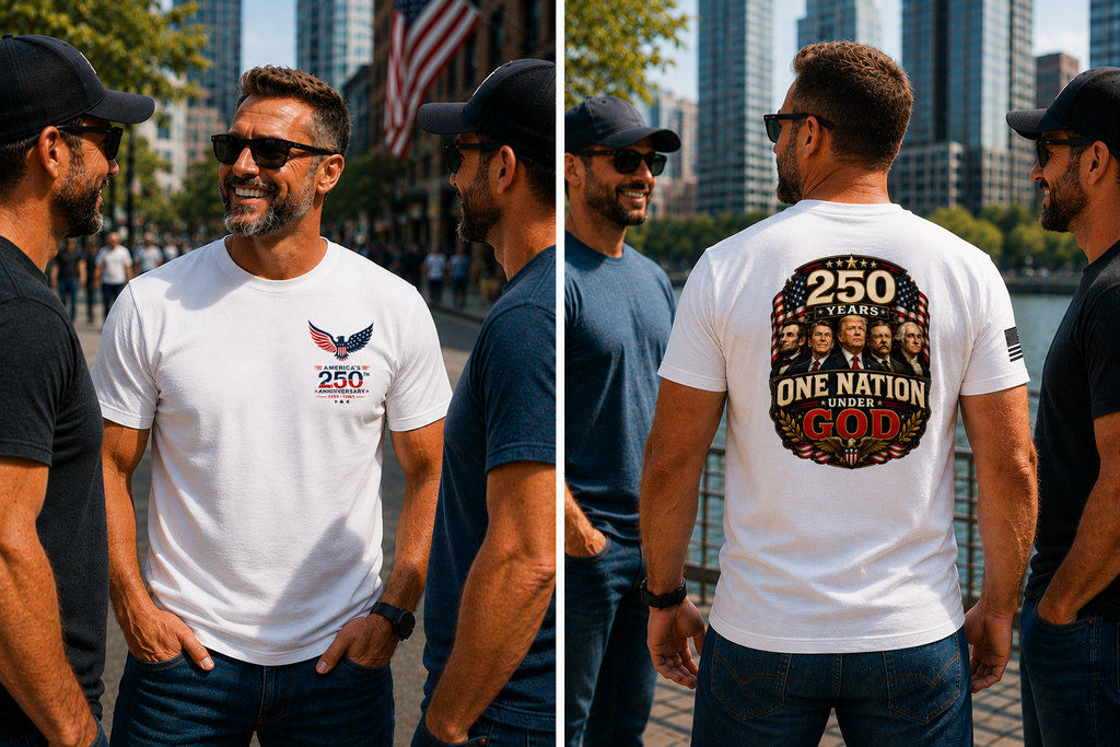 One Nation Under God Patriot Tee | America 250